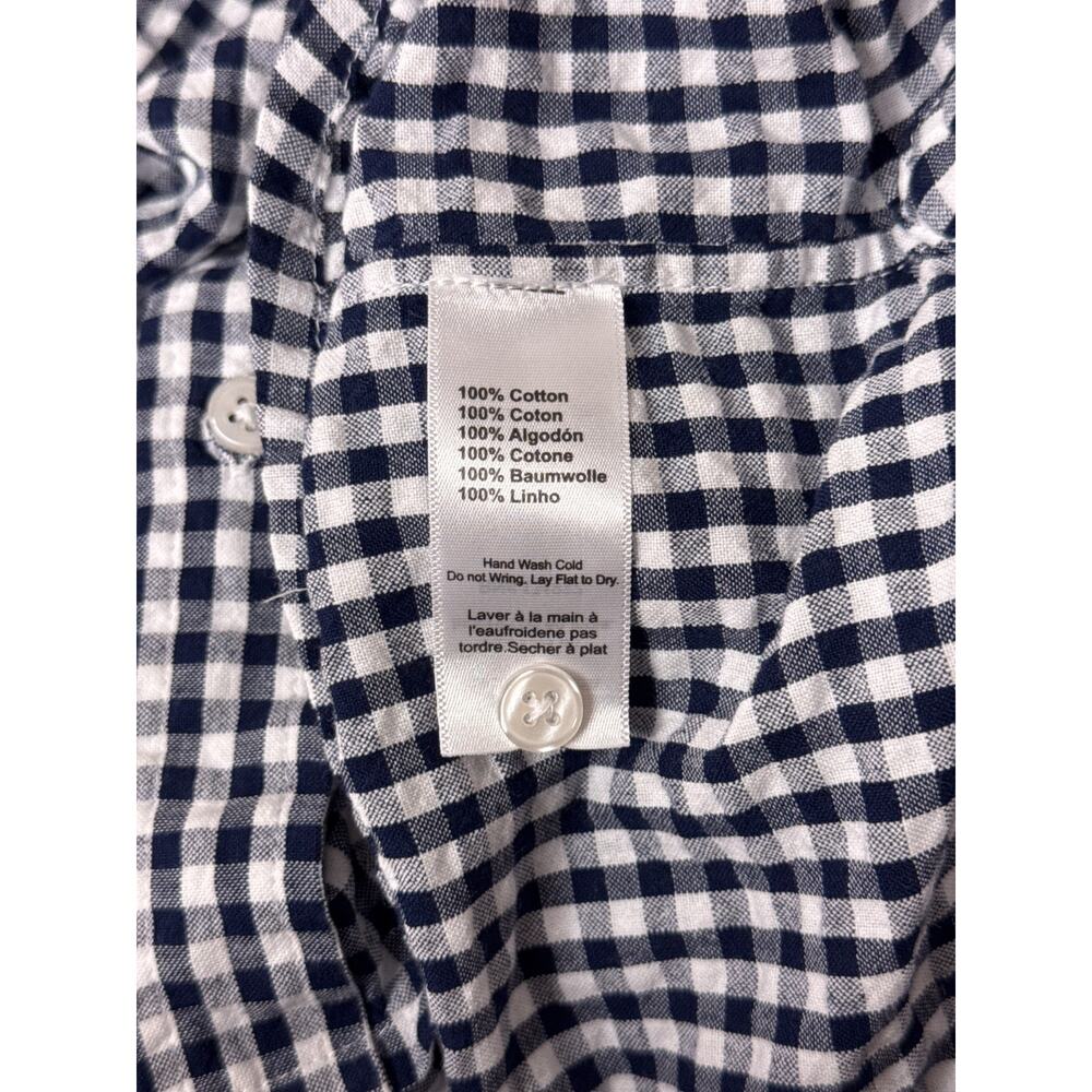 Emerson Fry Black and White Gingham Button-Down Shirt - Picture 8 of 8